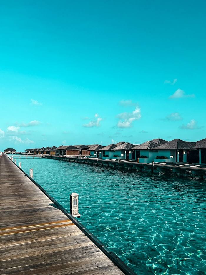 Villas along the reef edge