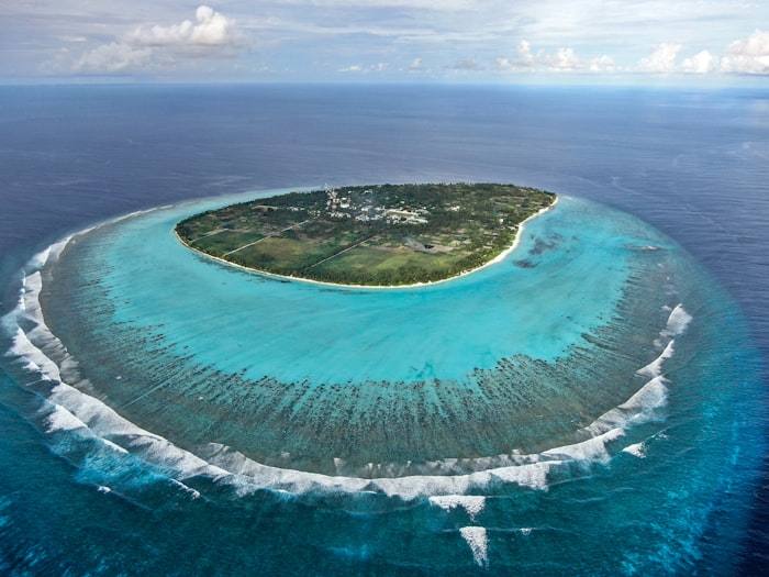 The lagoon from the air